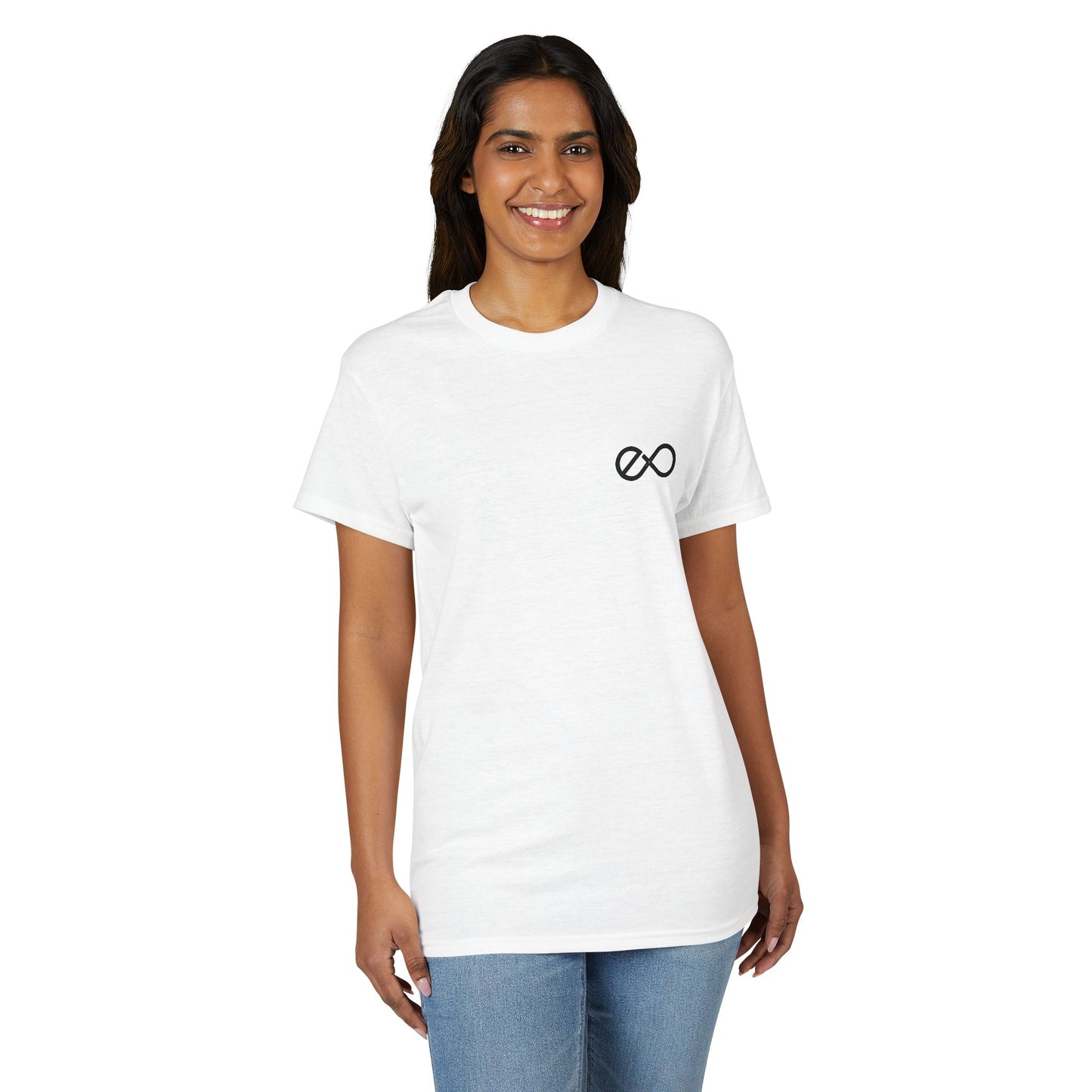 Exo Black Basic Logo White 50/50 Blend T Shirt