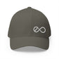 Exo White Logo Embroidered Fitted Hat