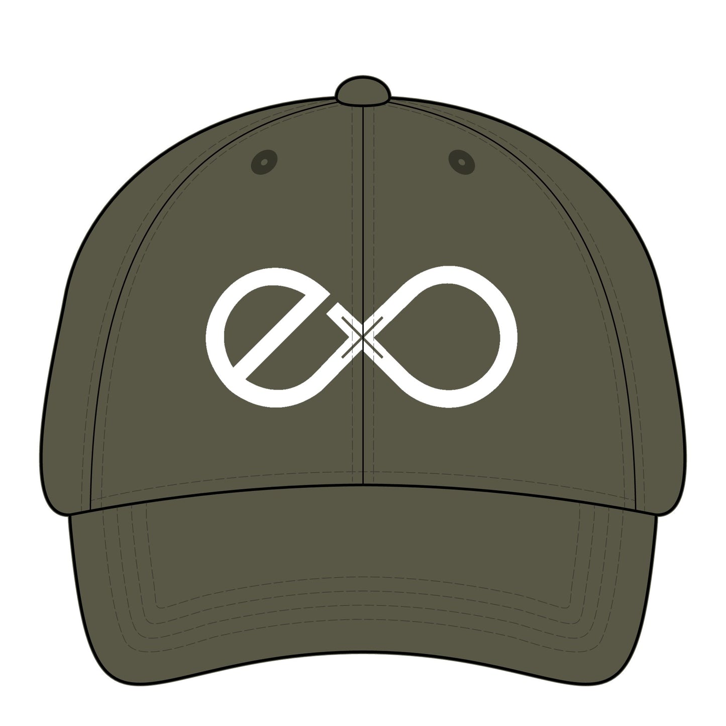 Exo White Logo Women's Embroidered Pigment Dyed Cap