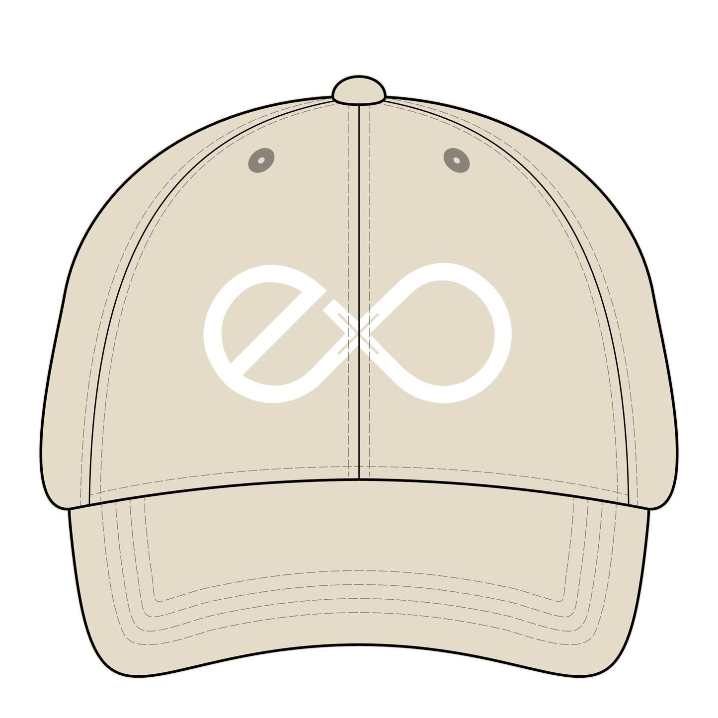 Exo White Logo Women's Embroidered Pigment Dyed Cap