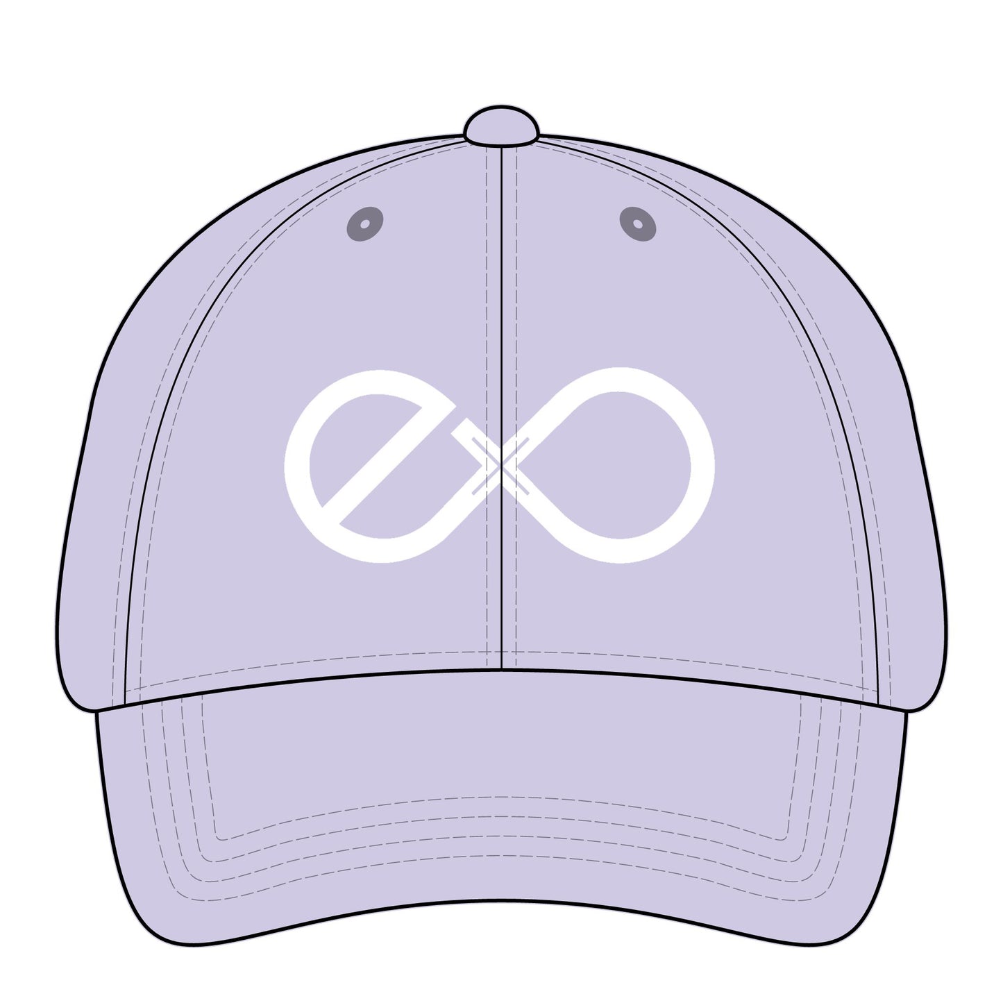 Exo White Logo Women's Embroidered Pigment Dyed Cap