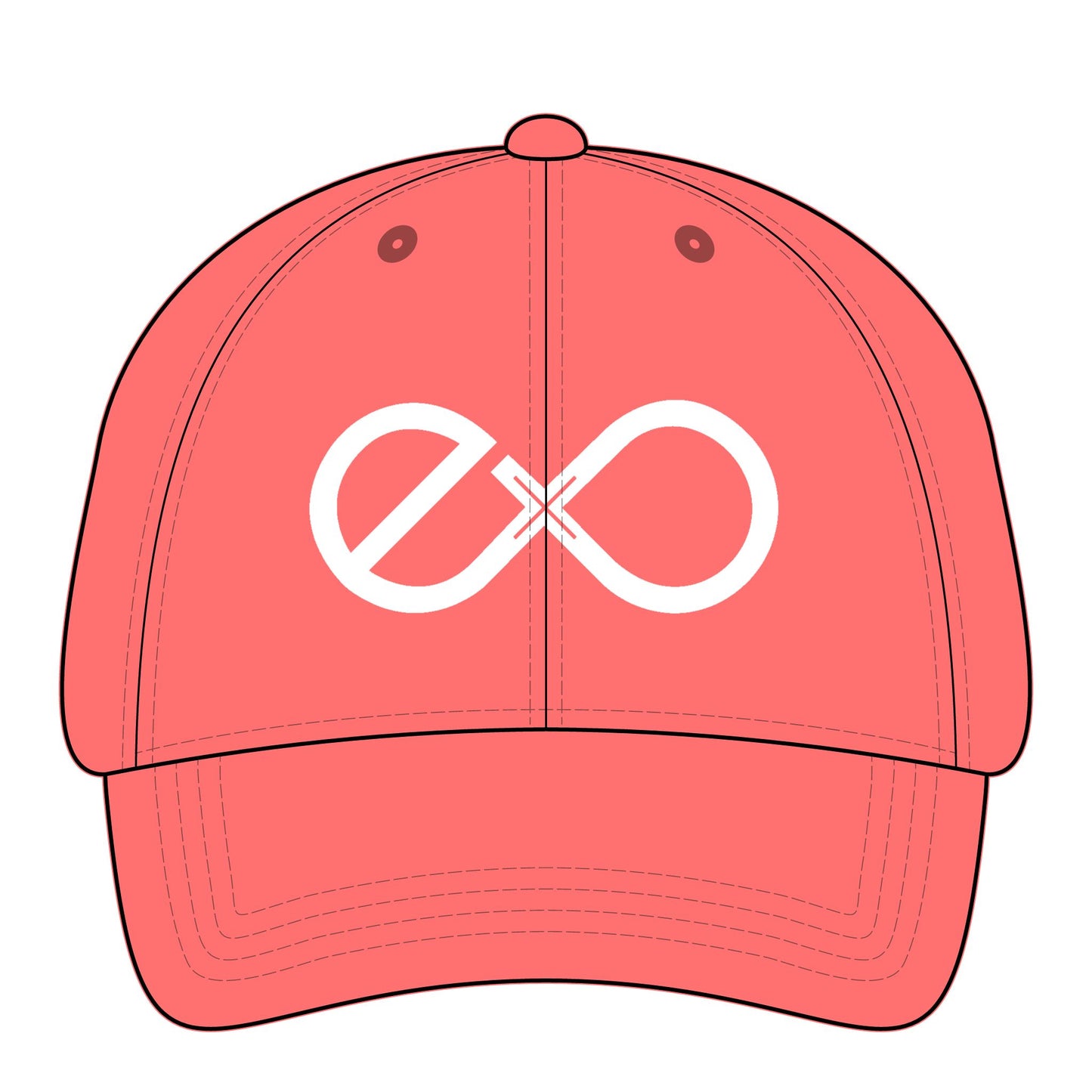 Exo White Logo Women's Embroidered Pigment Dyed Cap