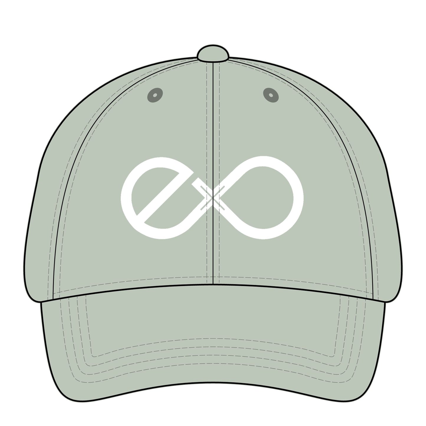 Exo White Logo Women's Embroidered Pigment Dyed Cap