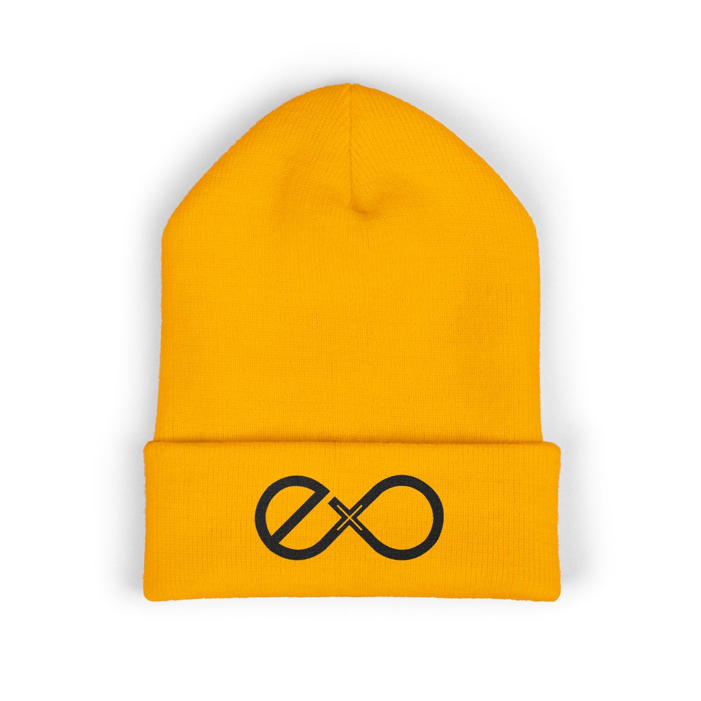 Exo Black Logo Embroidered Classic Beanie