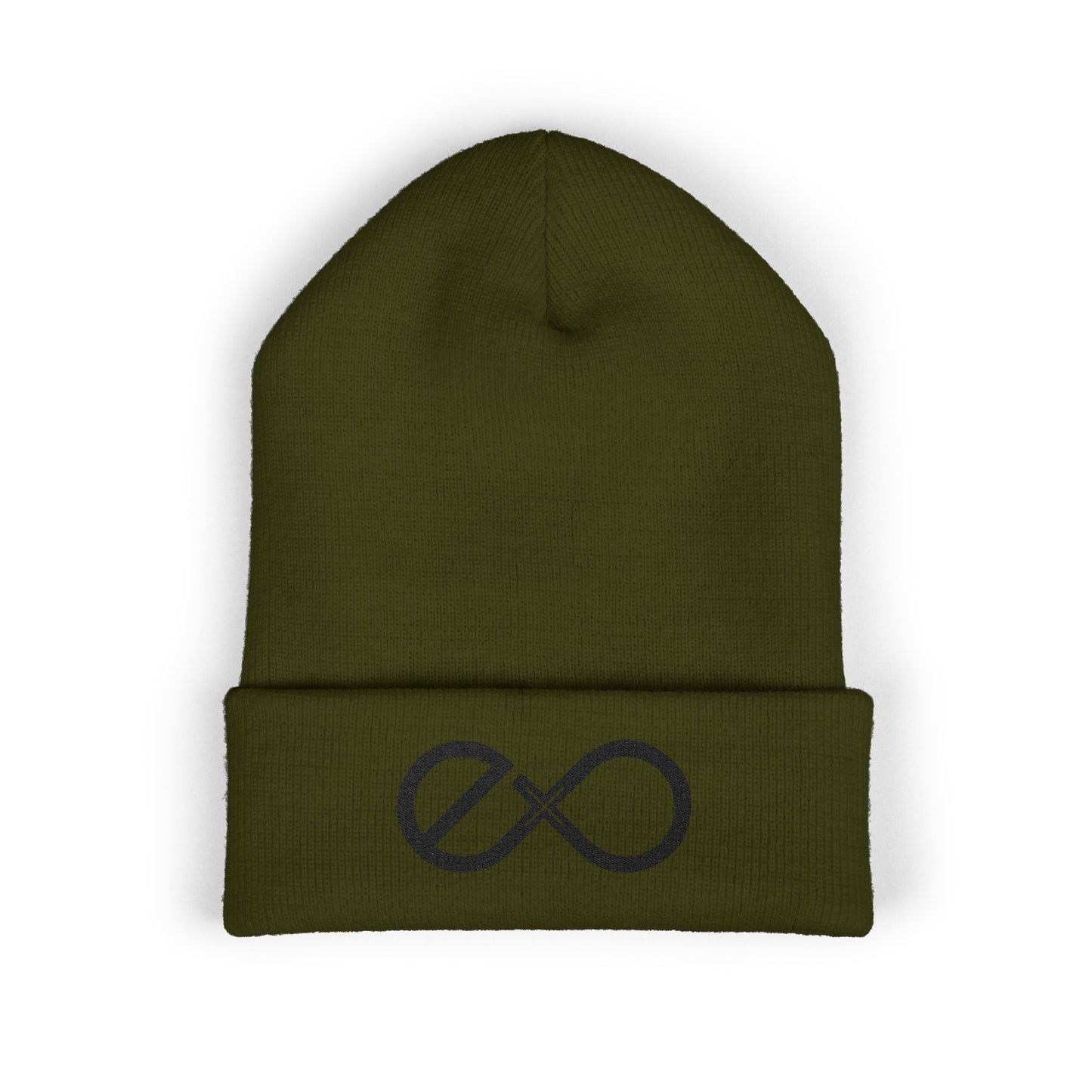 Exo Black Logo Embroidered Classic Beanie