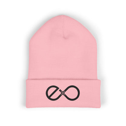 Exo Black Logo Embroidered Classic Beanie