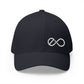 Exo White Logo Embroidered Fitted Hat