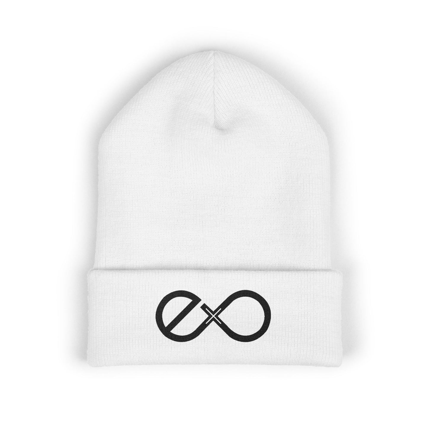 Exo Black Logo Embroidered Classic Beanie
