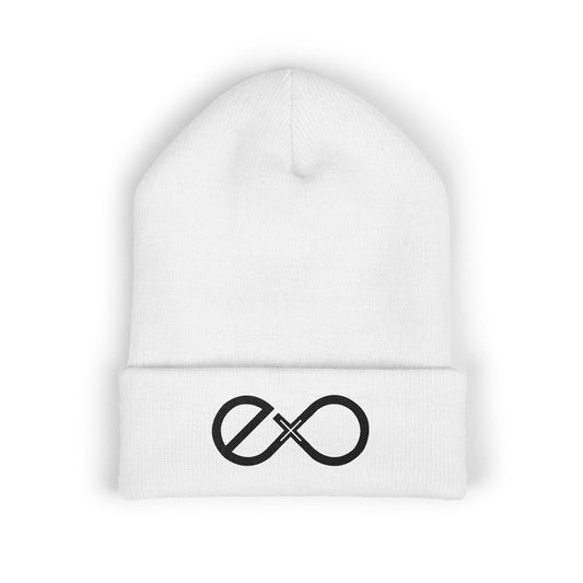 Exo Black Logo Embroidered Classic Beanie