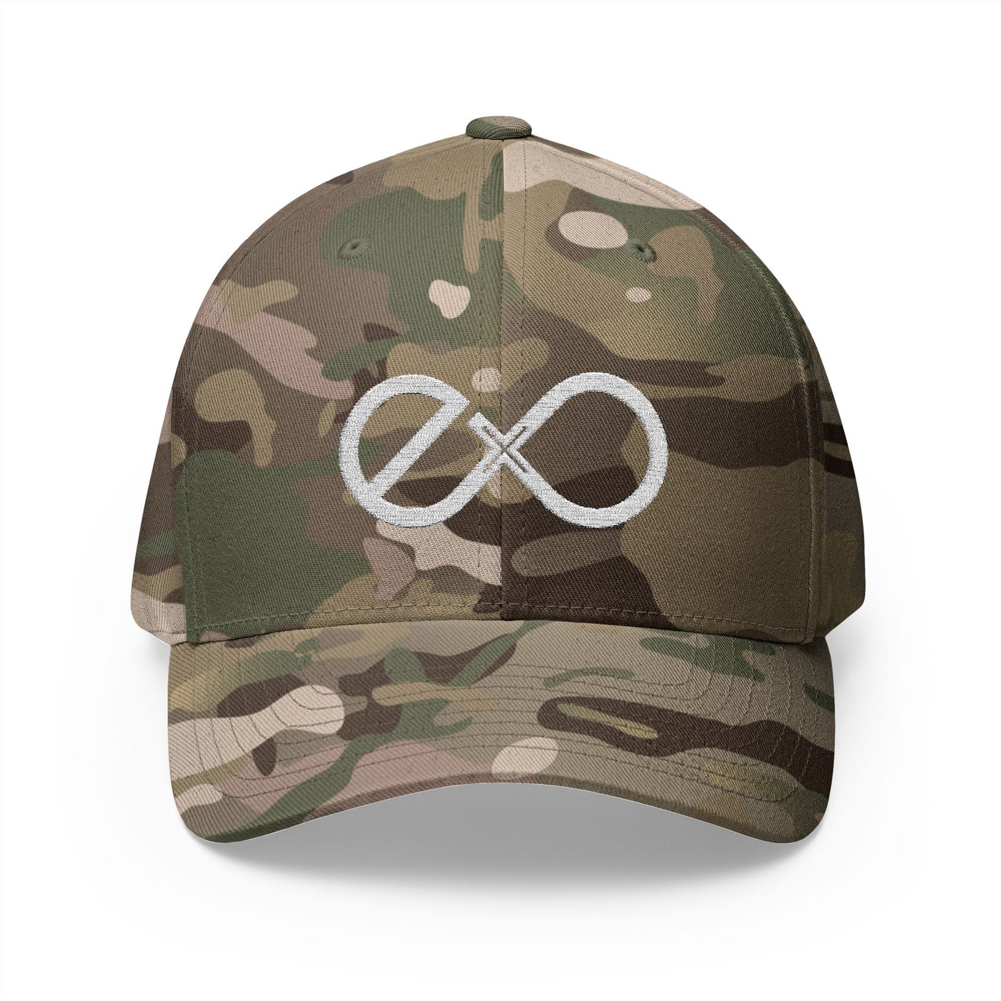 Exo white Centered Logo Embroidered Hat