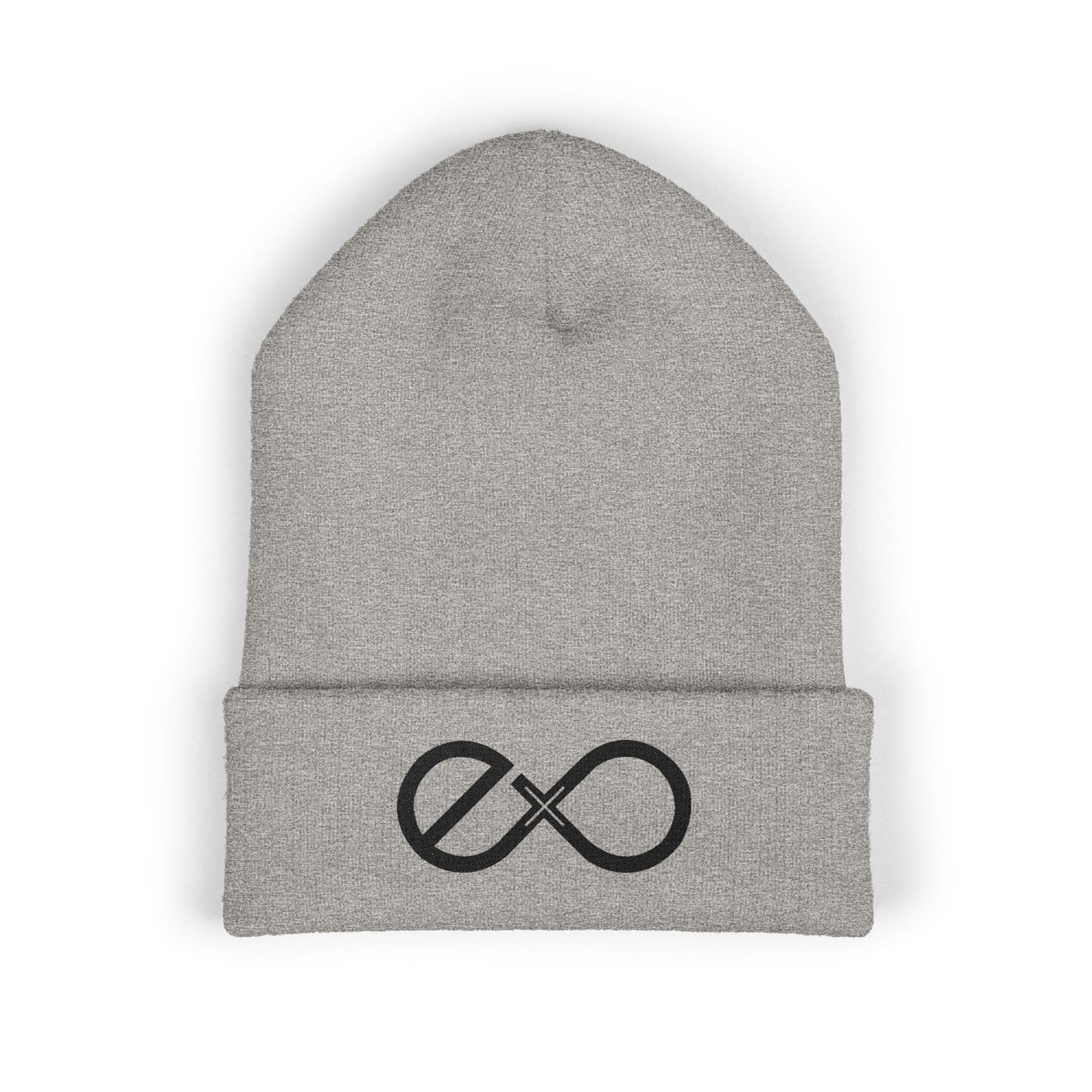 Exo Black Logo Embroidered Classic Beanie