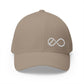 Exo White Logo Embroidered Fitted Hat