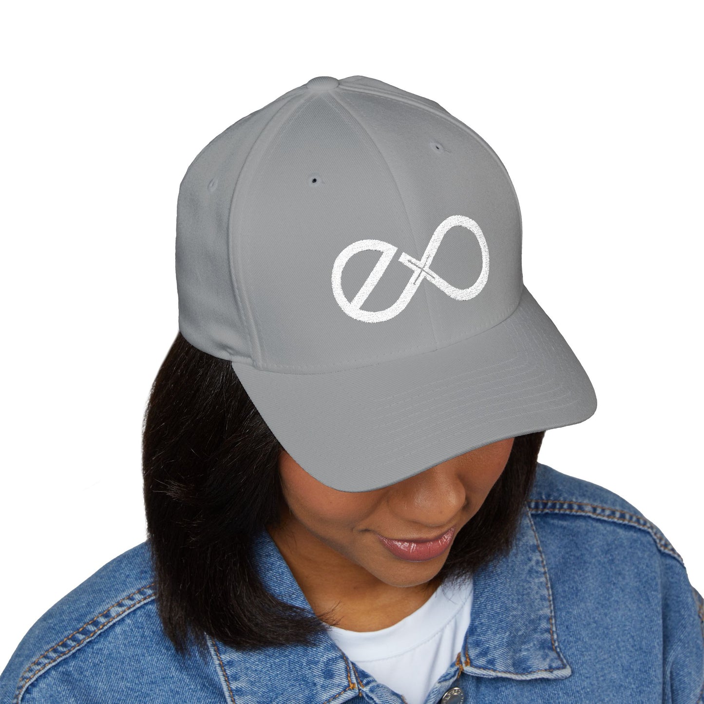 Exo white Centered Logo Embroidered Hat