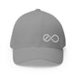 Exo White Logo Embroidered Fitted Hat