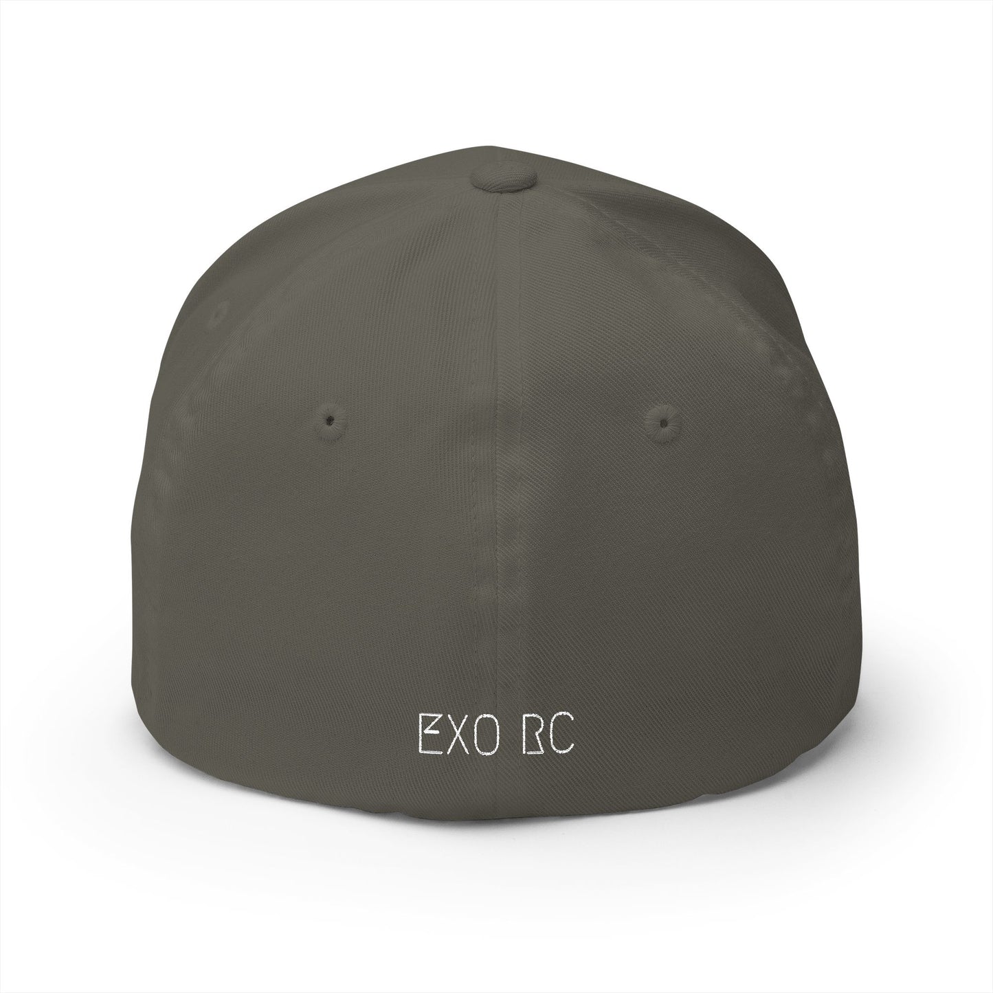 Exo white Centered Logo Embroidered Hat