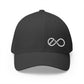 Exo White Logo Embroidered Fitted Hat